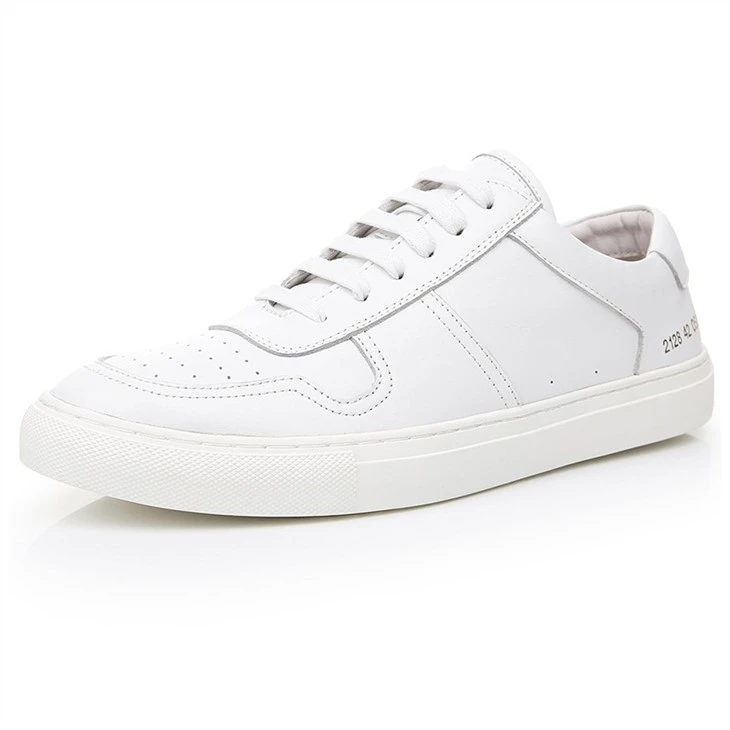 White Leather Upper Sneakers