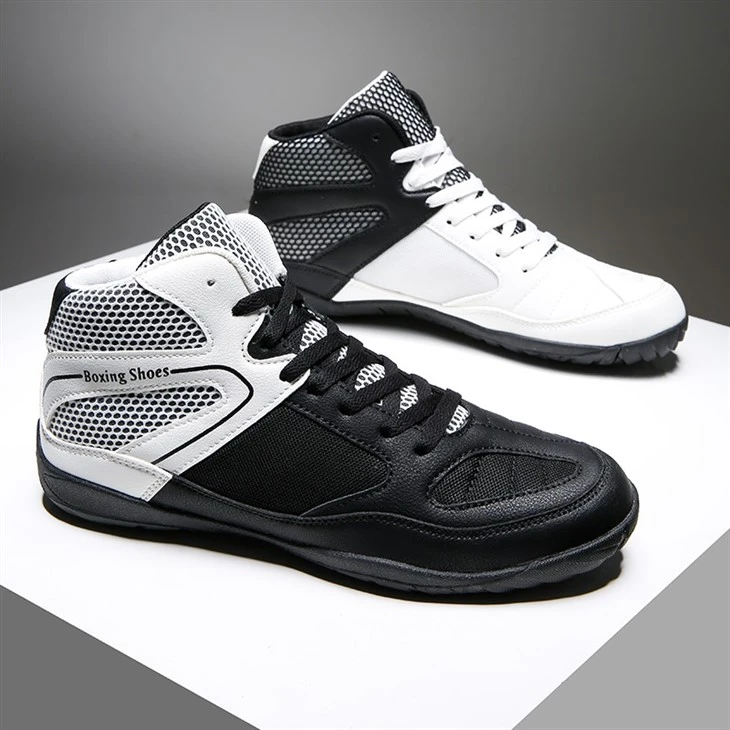 Middle Top Wrestling Shoes Professional Boxing Sneakers